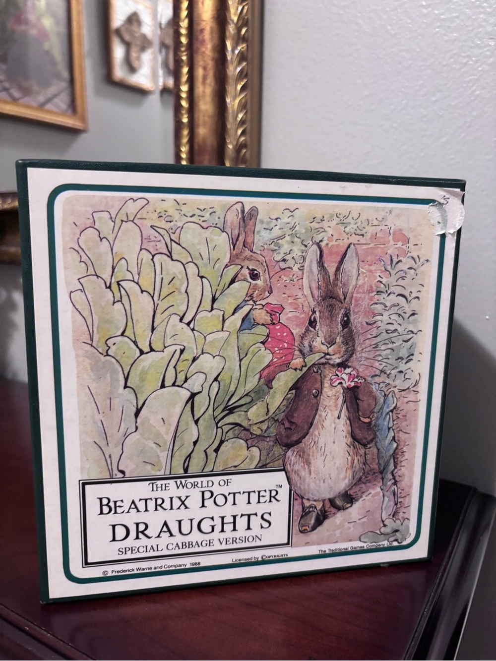 Vintage 1988 The World of Beatrix Potter Board Game/Draughts/Checkers